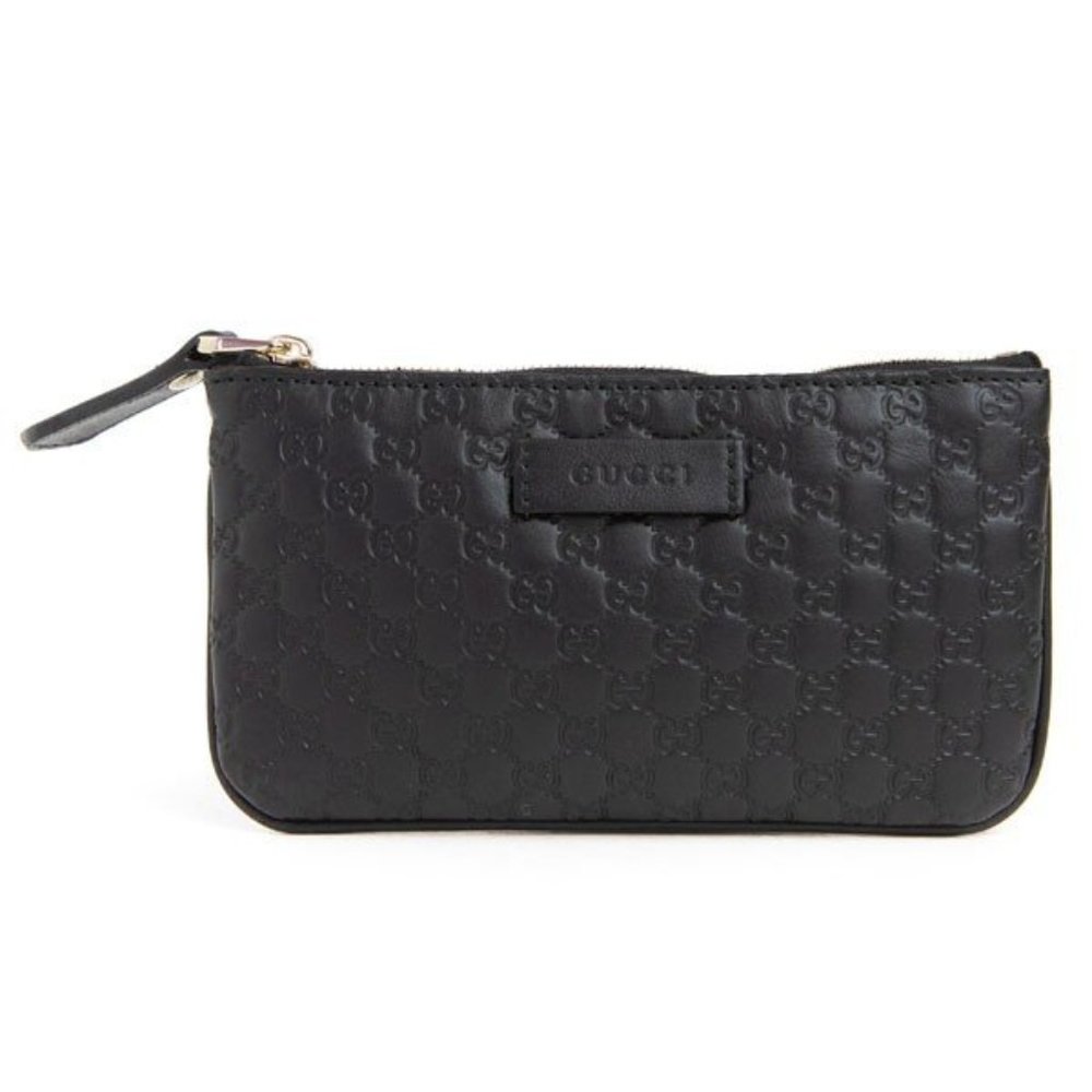 Gucci Microguccissima Key Chain Coin Pouch Black NEW IN BOX - Picture 2 of 15